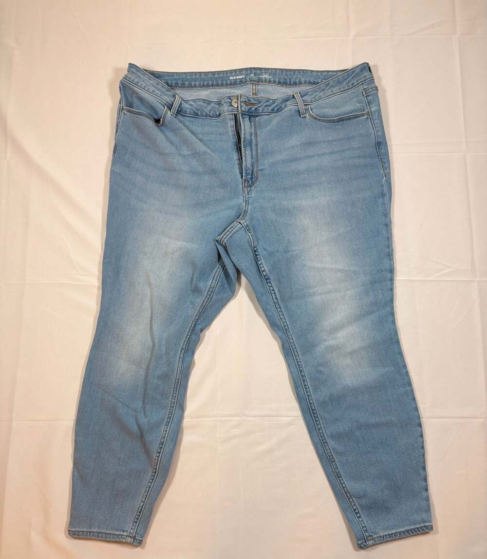 Women’s Old Navy High-Rise WOW Super-Skinny Jeans - Light Wash, Size 20 Short